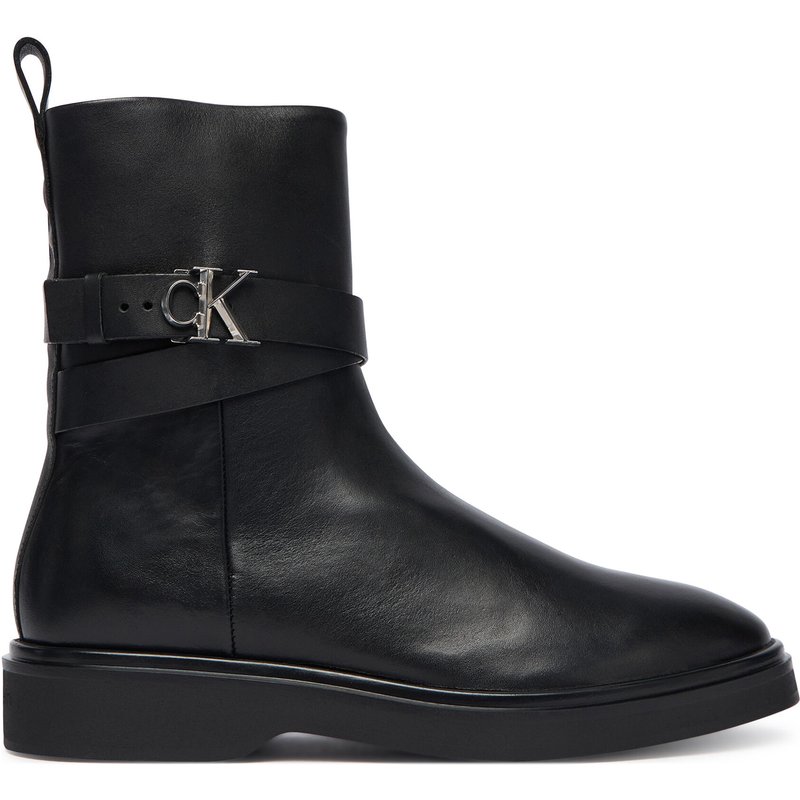 Stiefeletten Calvin Klein Ankle Boot W/ Metal Logo HW0HW02663 Schwarz