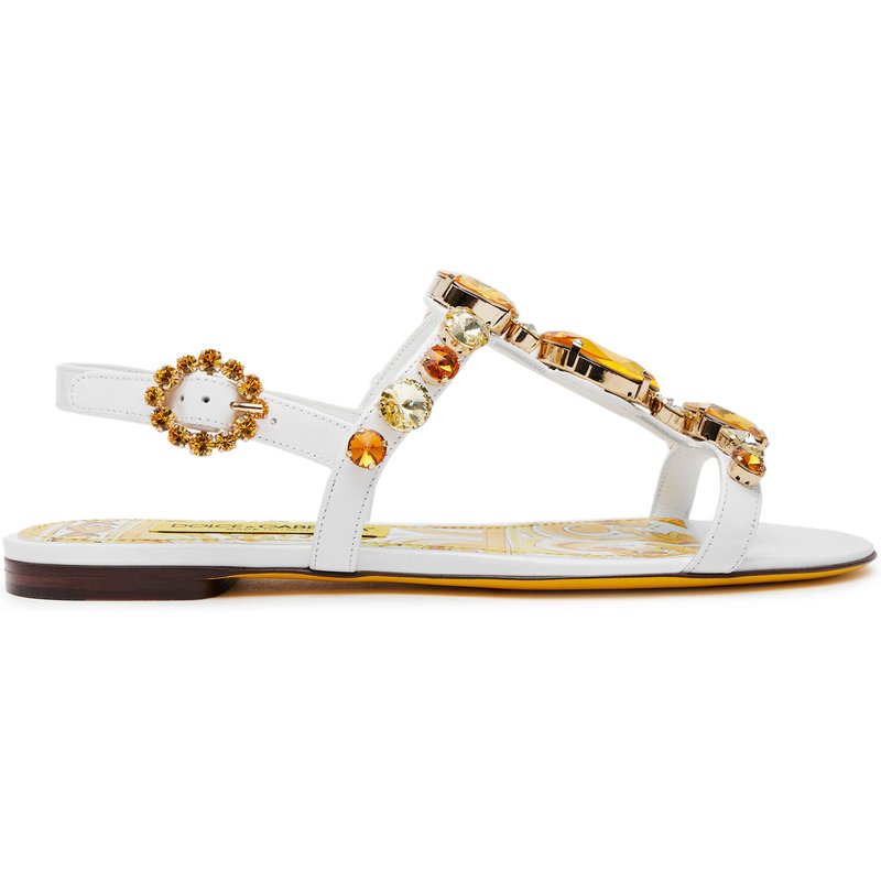 Sandalen Dolce&Gabbana CQ0601 AT848 Weiß