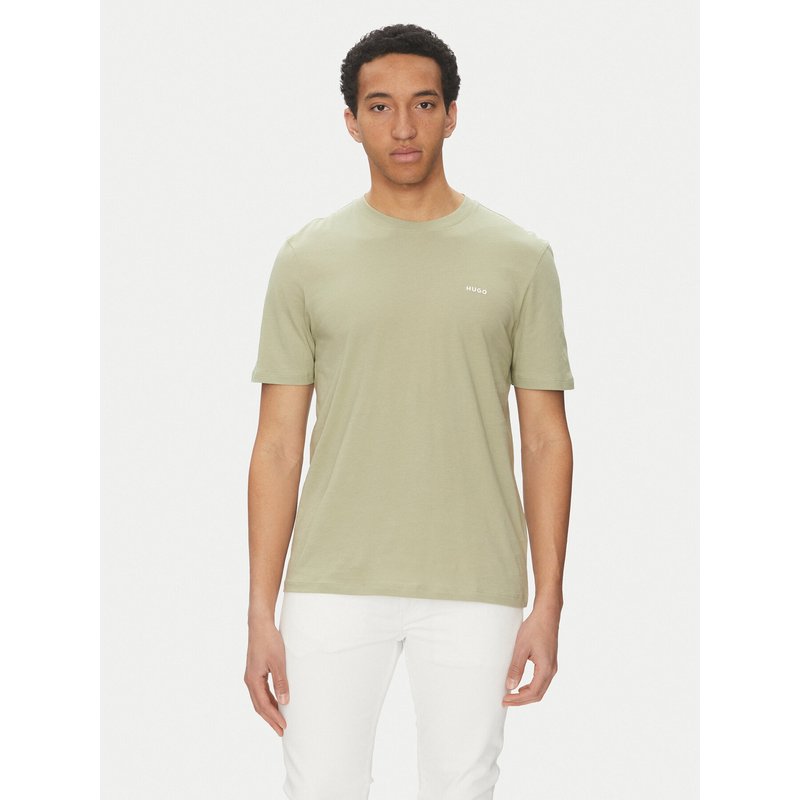 HUGO T-Shirt Dero222 50466158 Grün Regular Fit
