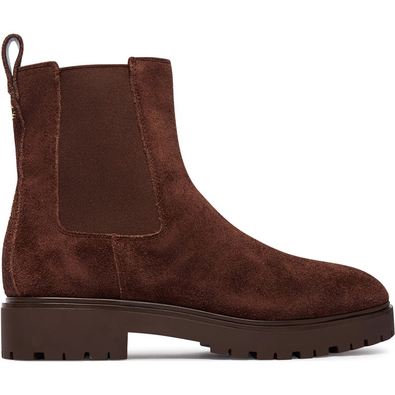 Klassische Stiefeletten LAUREN RALPH LAUREN Allyson Suede Bootie 802974477004 Braun