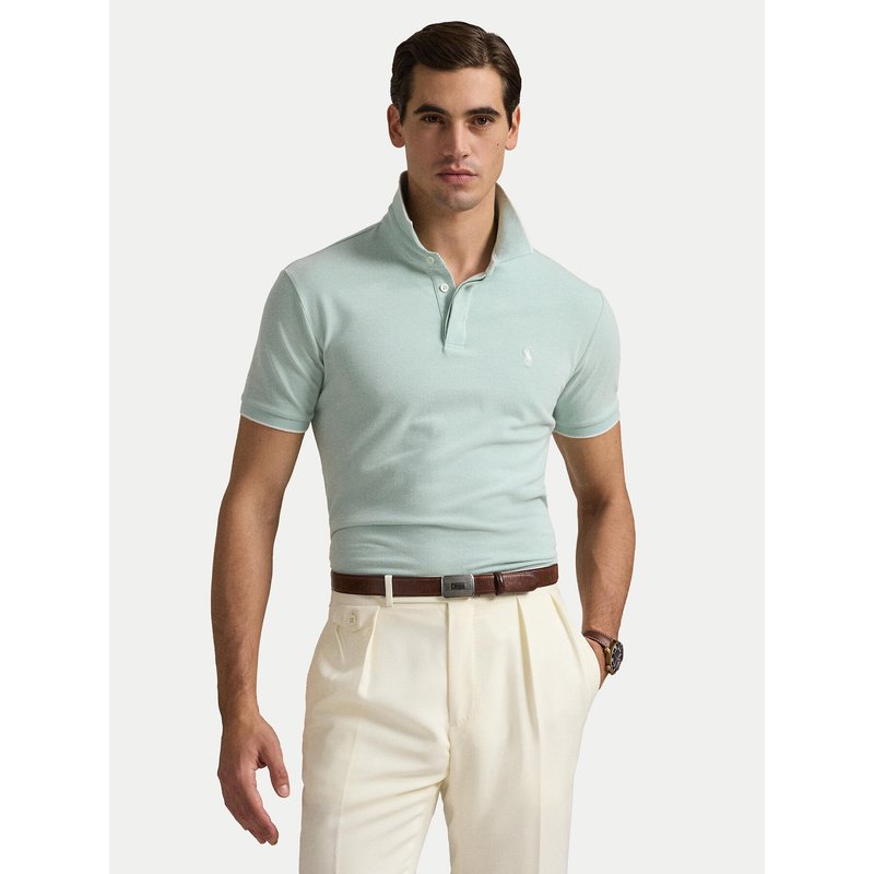 Polo Ralph Lauren Poloshirt 710963494005 Grün Custom Slim Fit