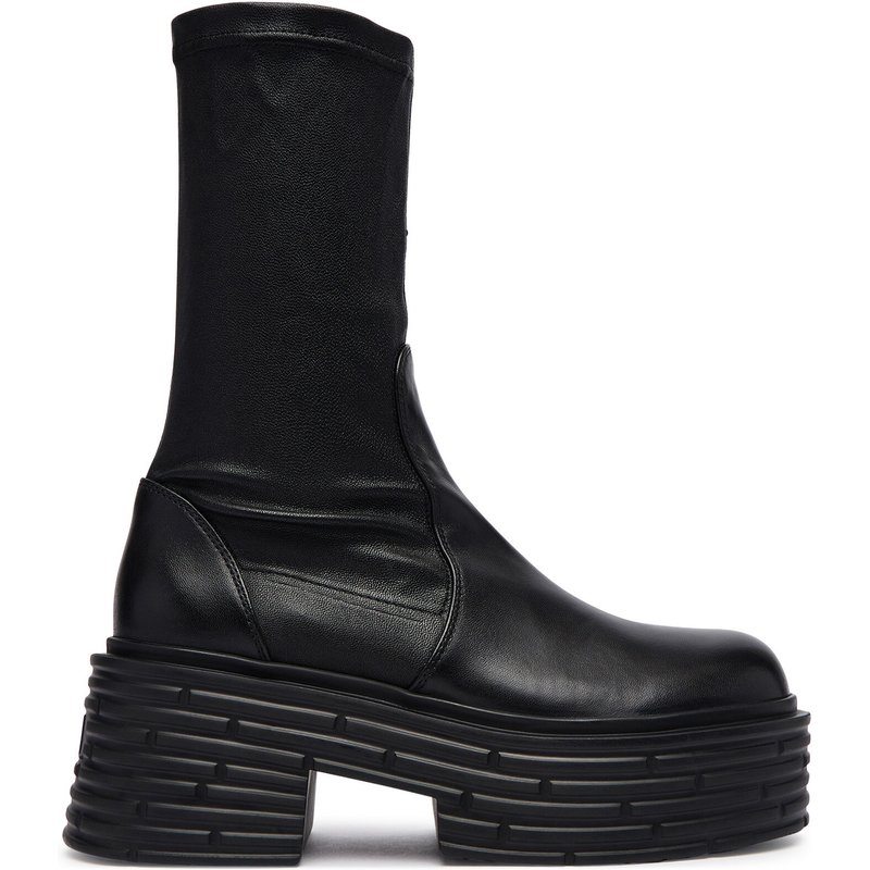 Stiefeletten AGL Lignes Stretch D783506PGK Schwarz