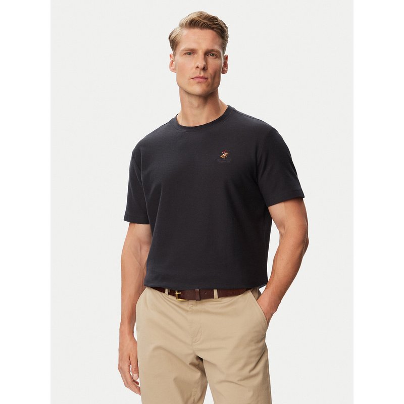 Beverly Hills Polo Club T-Shirt P-SS26M-TS0002 Dunkelblau Regular Fit