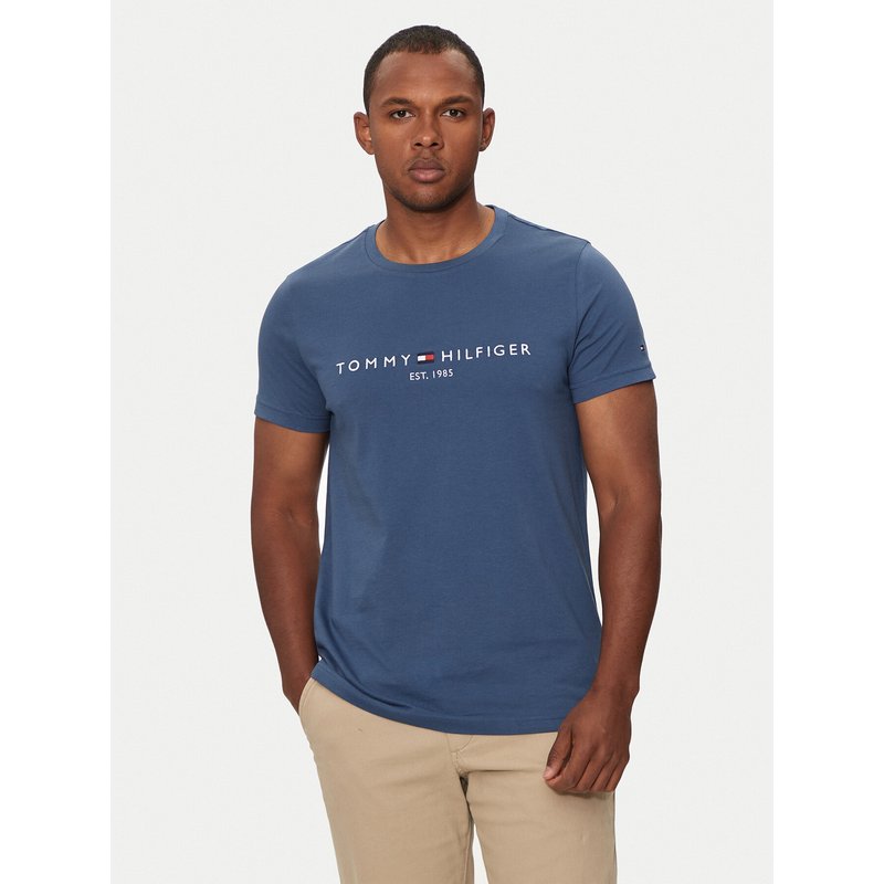 Tommy Hilfiger T-Shirt Logo MW0MW11797 Blau Slim Fit