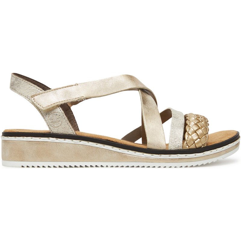 Sandalen Rieker V3663-90 Goldfarben