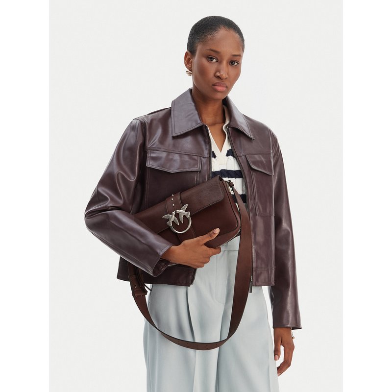 Tasche PINKO Love One Slouchy Zip Classic AI 25-26 PLTT 105081 A2JG Braun