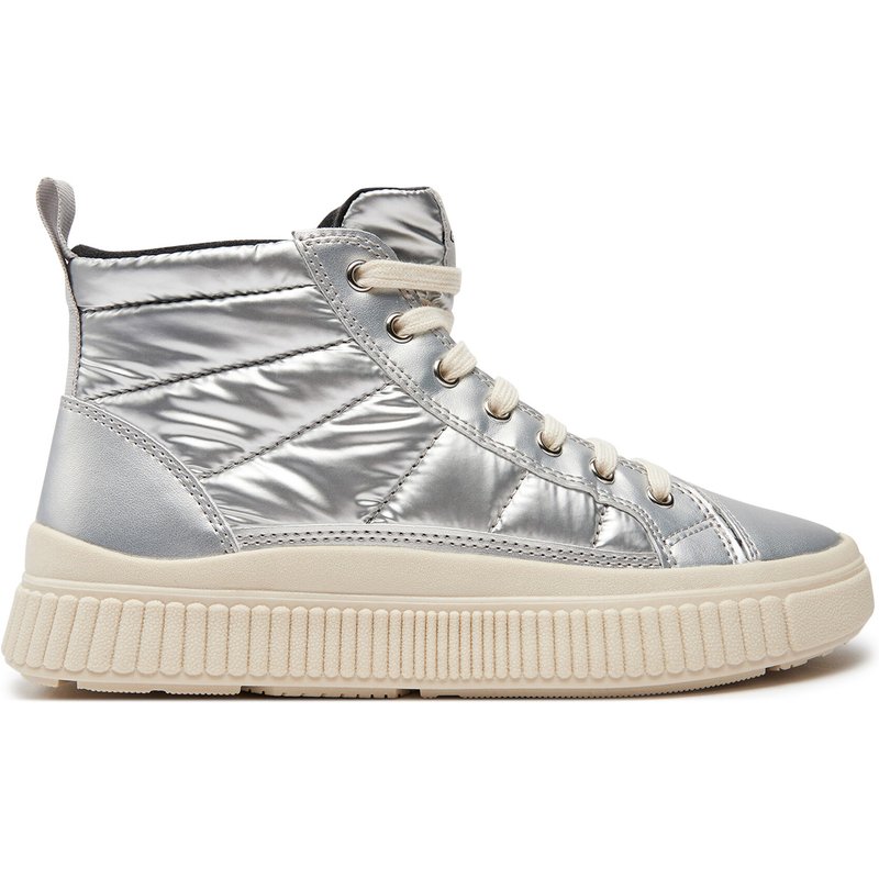 Sneakers Geox J Laquinny Girl J46M3C 0LVNF C1007 S Silberfarben