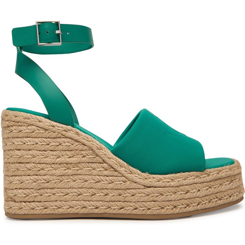 Espadrilles Calvin Klein Wedge Espad 70 Neopr Mg HW0HW03014 Grün
