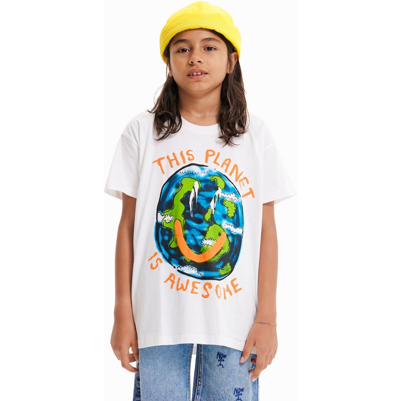 Desigual T-Shirt 23SBTK09 Bunt Regular Fit