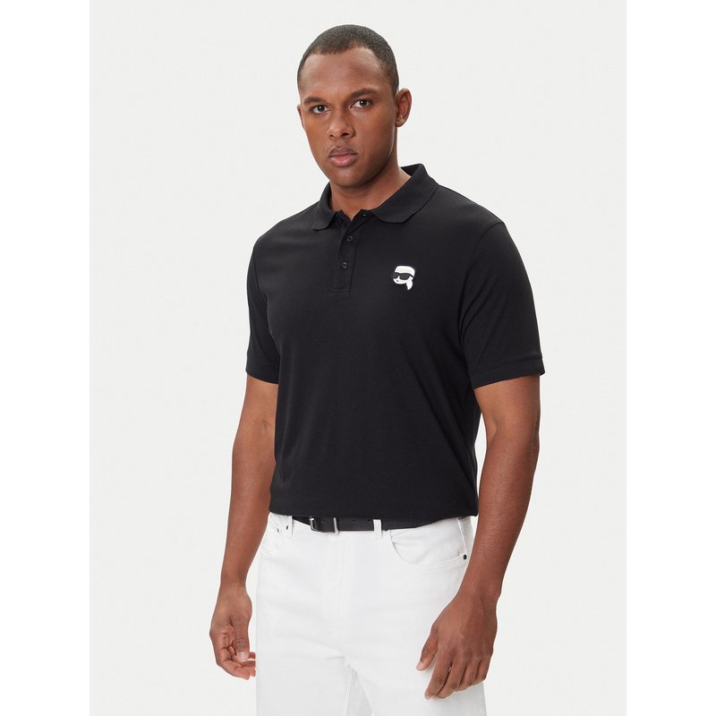 KARL LAGERFELD Poloshirt 745710 500224 Schwarz Regular Fit