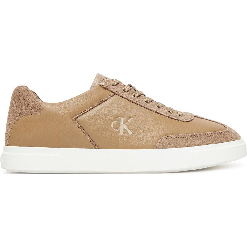 Sneakers Calvin Klein Low Pro Cups Lth Mix Mg HW0HW02825 Beige