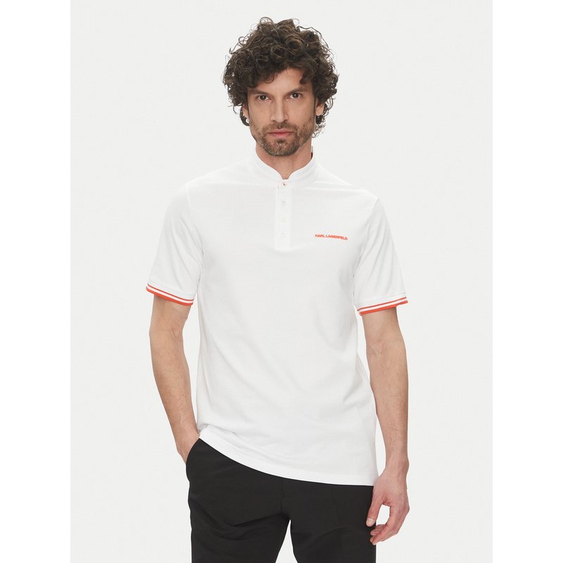 KARL LAGERFELD Poloshirt 745022 552232 Weiß Regular Fit