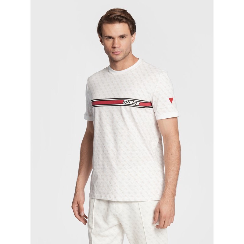 Guess T-Shirt Jamey Z2BI09 J1314 Weiß Regular Fit
