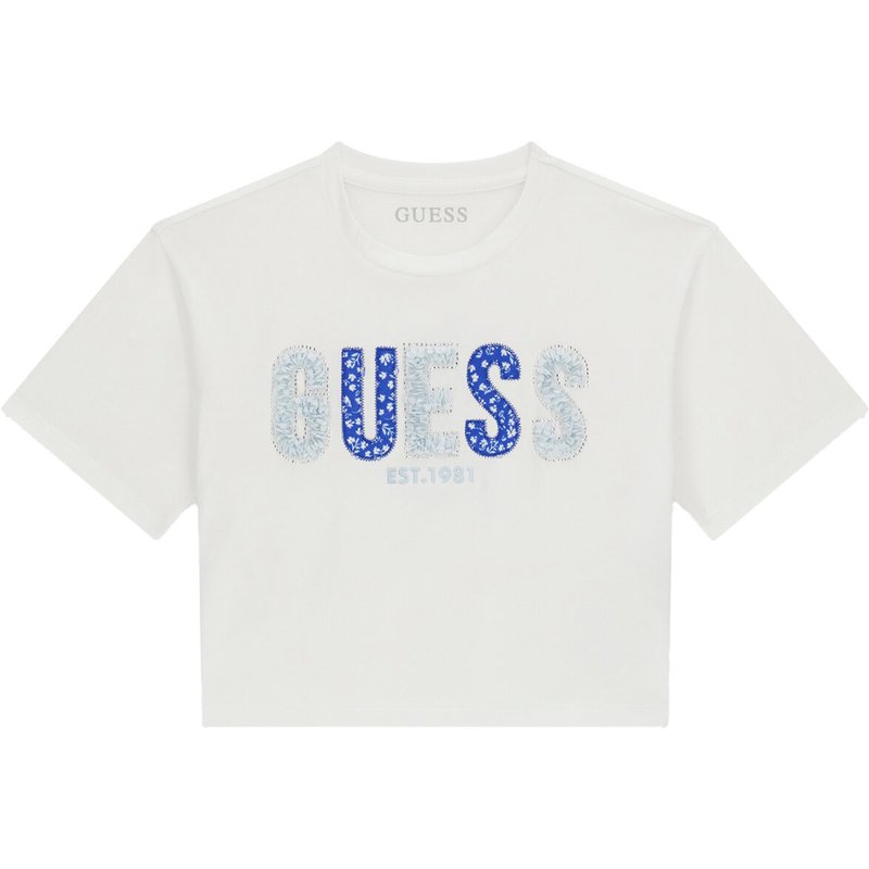 Guess T-Shirt J6GI07 K6YW4 Weiß Relaxed Fit