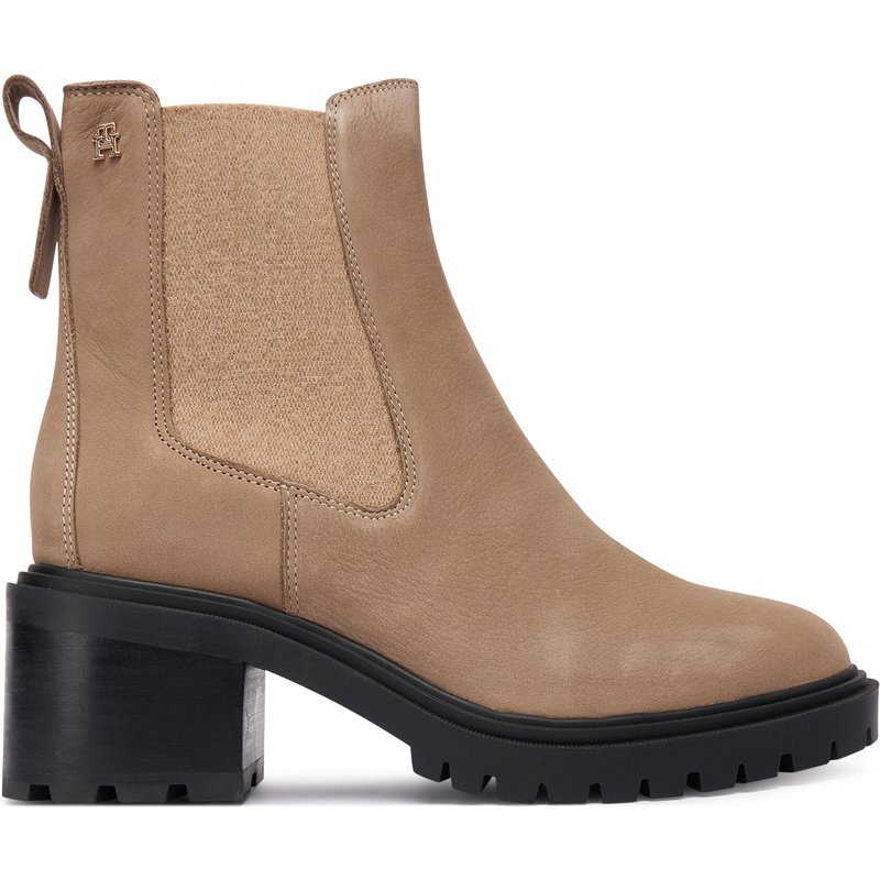 Stiefeletten Tommy Hilfiger Th Nubuck Chelsea Cleated Heel FW0FW09158 Beige