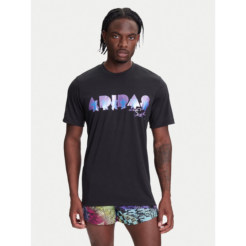 adidas T-Shirt Jeremy Scott JL7620 Schwarz Regular Fit