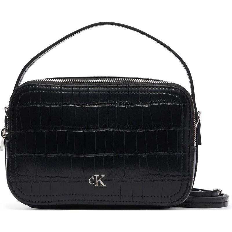 Handtasche Calvin Klein Ck Croc Camera Bag LV04F3905G Schwarz