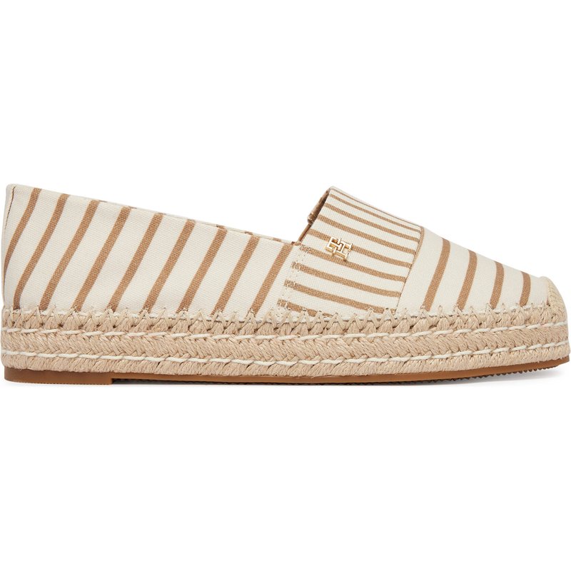Espadrilles Tommy Hilfiger Th Platform Espadrille Stripes FW0FW09143 Beige