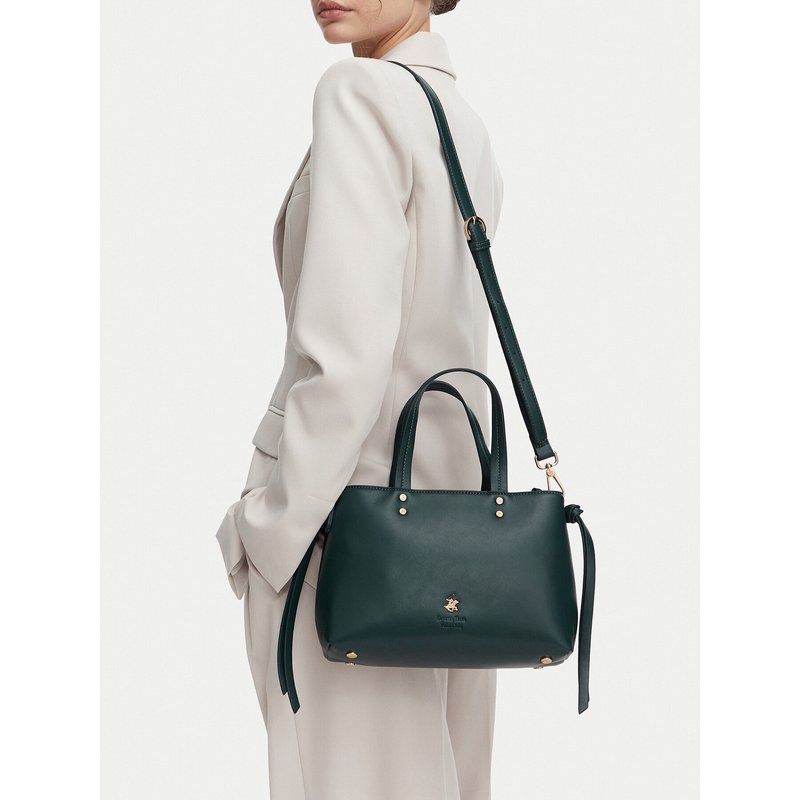 Handtasche Beverly Hills Polo Club EO-BHPC-C-025-10 Dunkelgrün