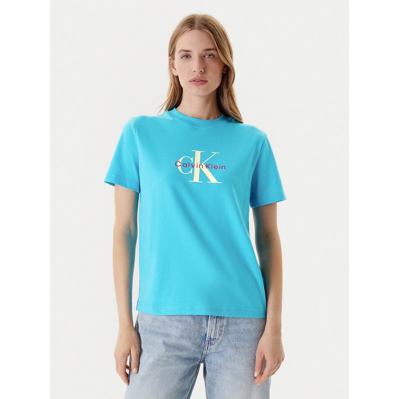 Calvin Klein Jeans T-Shirt Hero Classic LV047B865G Blau Regular Fit