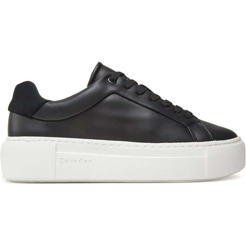 Sneakers Calvin Klein Ff Cupsole Lace Up Lth HW0HW02570 Schwarz