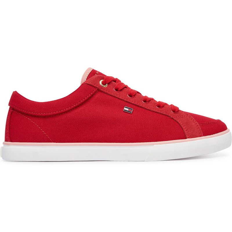 Sneakers aus Stoff Tommy Hilfiger Th Low Vulc FW0FW09390 Rot