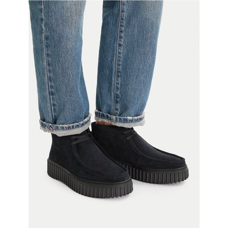 Schnürschuhe Clarks Torhill Moss 26179360 Schwarz