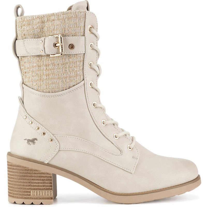 Schnürschuhe Mustang 1441-507-243 Weiß