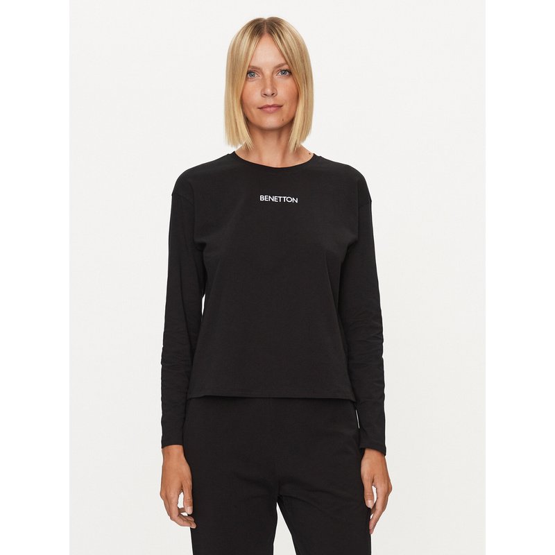 United Colors Of Benetton Pyjama-T-Shirt 30963M04S Schwarz Regular Fit