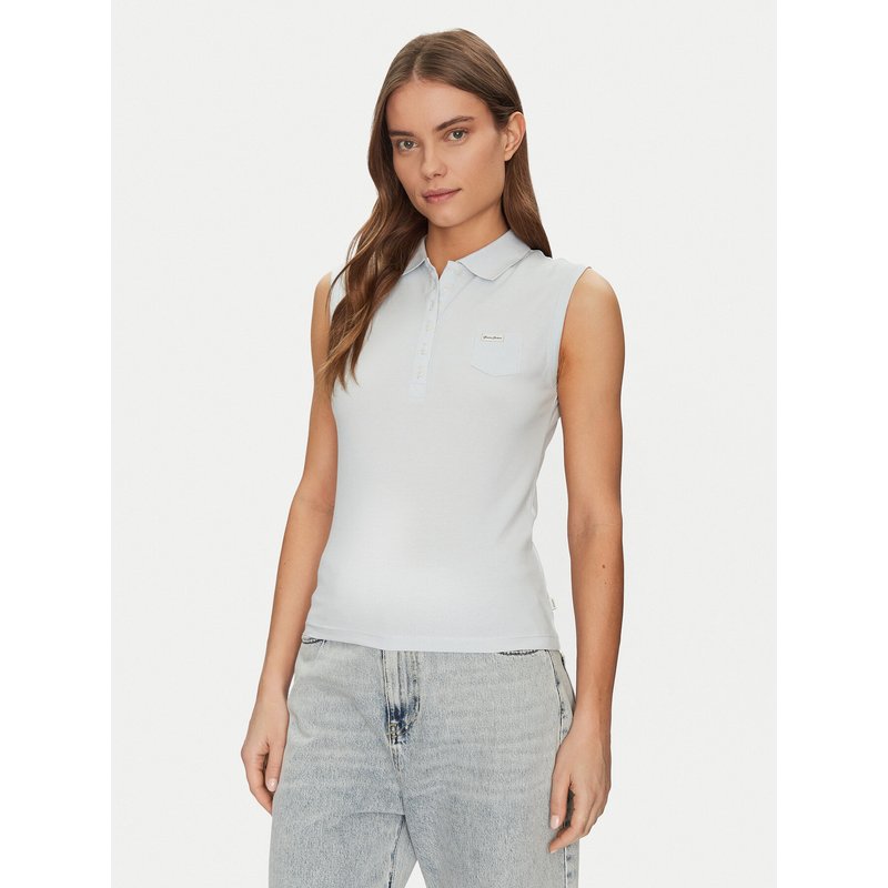 Guess Jeans Poloshirt W5GP24 KCYR1 Blau Regular Fit