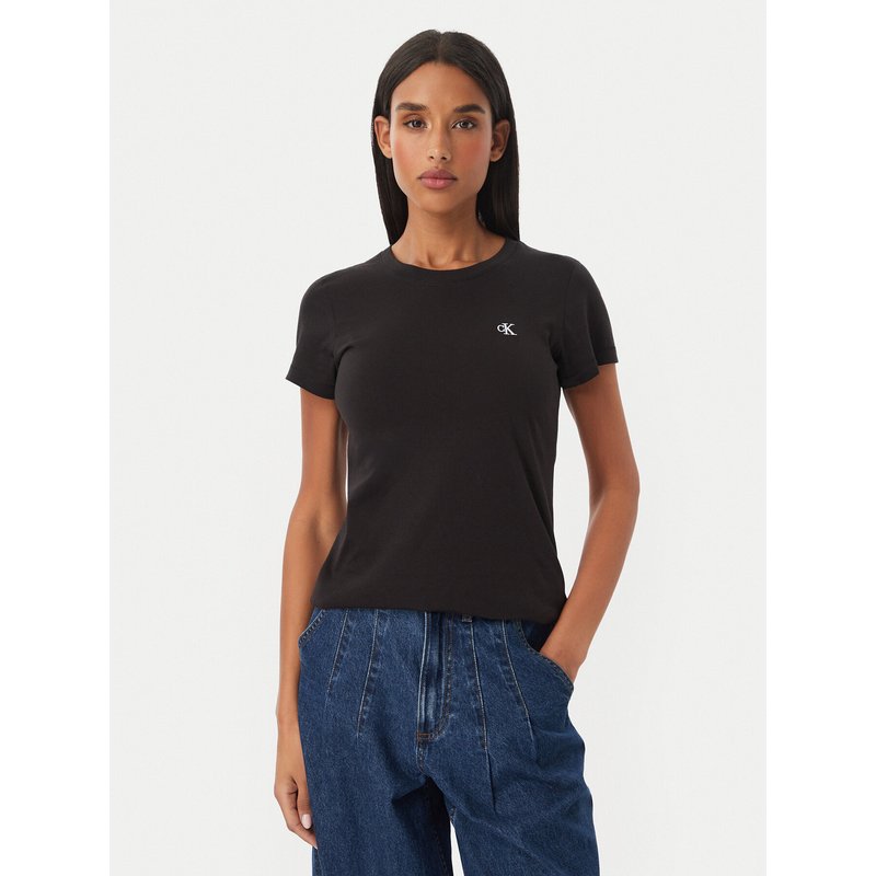 Calvin Klein Jeans T-Shirt J20J212883 Schwarz Regular Fit