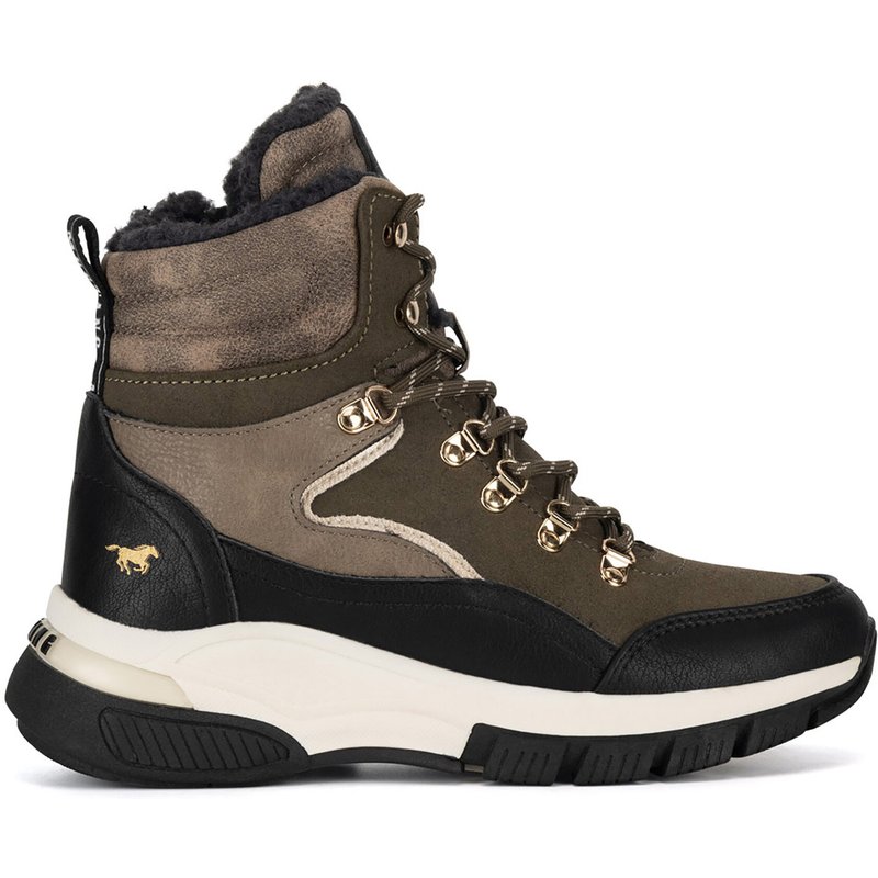Schnürschuhe Mustang 1481-605 Beige