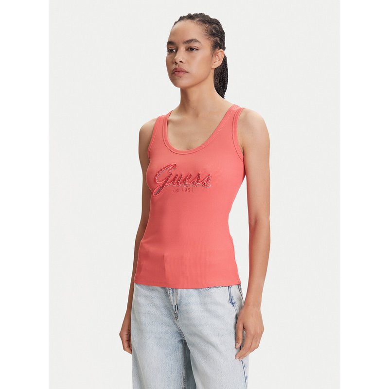 Guess Top W5YP00 KCXJ2 Rosa Regular Fit