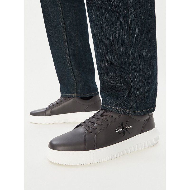 Sneakers Calvin Klein Chunky Cupsole Mono Lth YM0YM01317 Braun