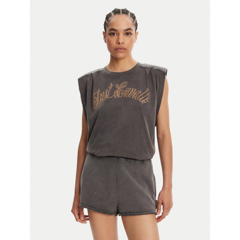 Just Cavalli T-Shirt 78PAHE10 Grau Loose Fit