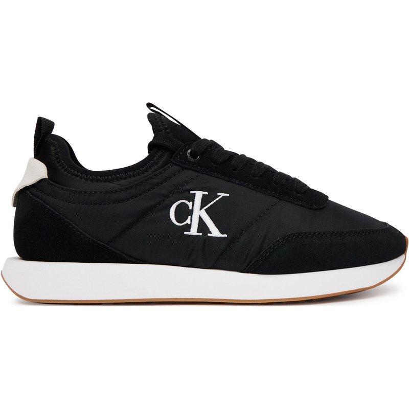 Sneakers Calvin Klein Retro Runner Lace Up Sock YW0YW02060 Schwarz