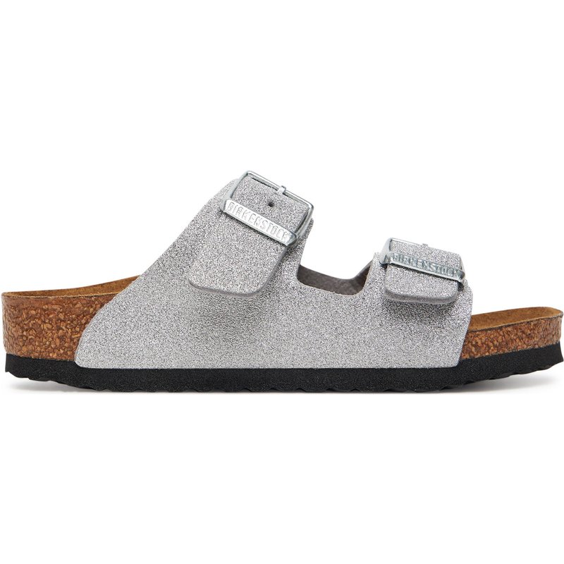 Pantoletten Birkenstock Arizona Kids 1030477 Silberfarben
