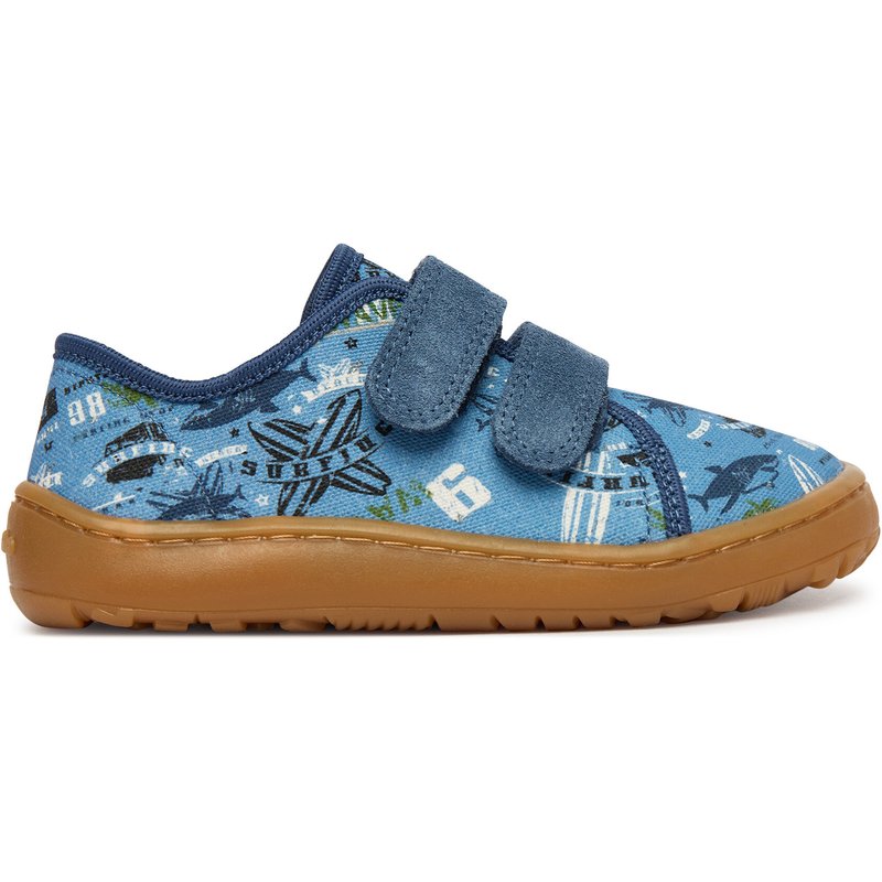 Hausschuhe Froddo Barefoot Canvas G1700440-6 S Blau