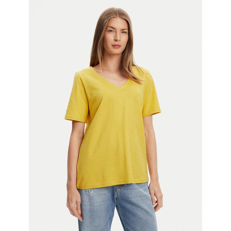 United Colors Of Benetton T-Shirt 3BVXD400H Gelb Relaxed Fit