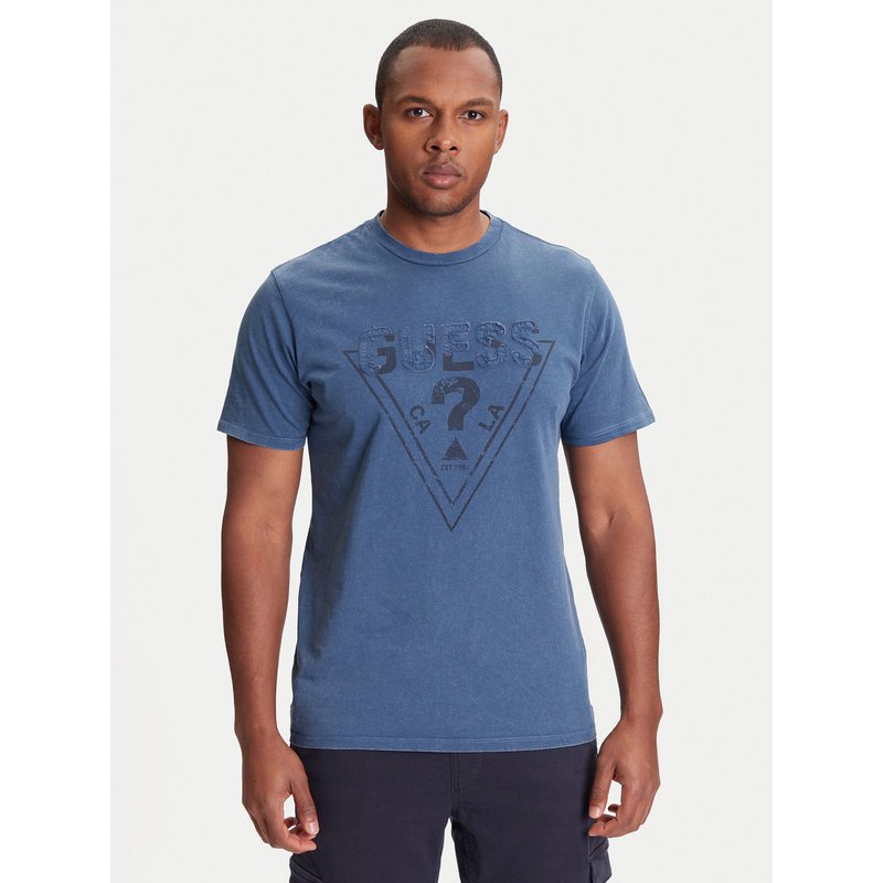 Guess T-Shirt M5YI42 KBW41 Dunkelblau Regular Fit