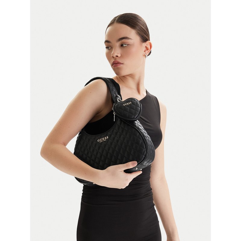 Handtasche Guess Atabey HWQG98 94010 Schwarz