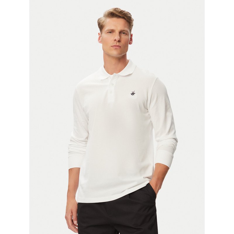 Beverly Hills Polo Club Poloshirt P-SS26M-P424125 Weiß Regular Fit