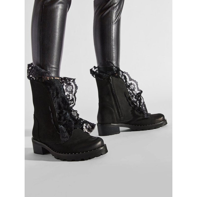 Schnürschuhe R.Polański 0890 Schwarz