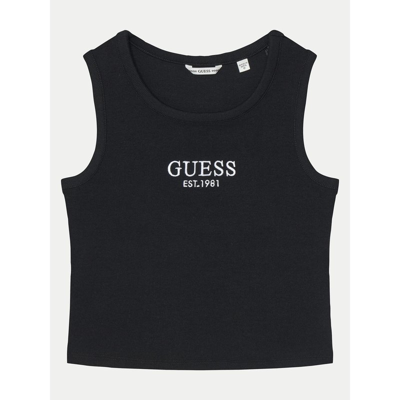 Guess Top J4YI16 KBZP4 Schwarz Regular Fit