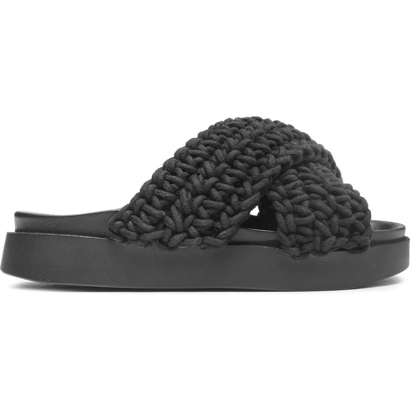Pantoletten Inuikii Woven 70104-105 Schwarz