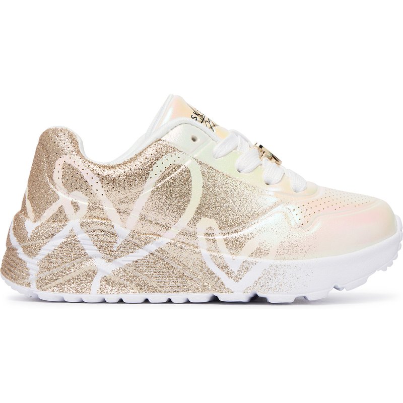Sneakers Skechers Jgoldcrown: Uno Lite - Heartdust Forever 310814L Weiß