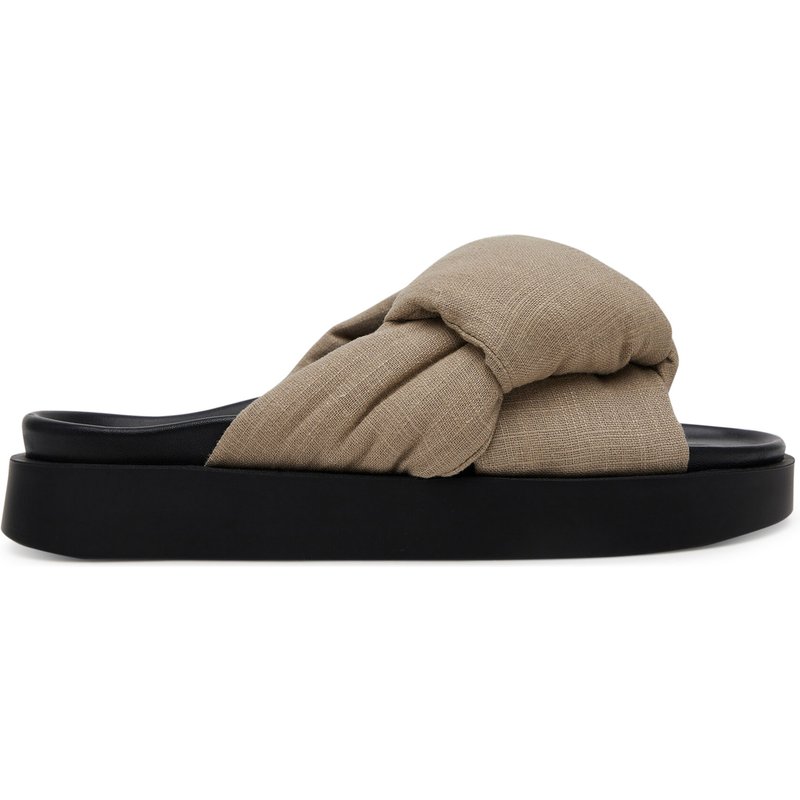 Pantoletten Inuikii Oversized 70104-147 708 Beige