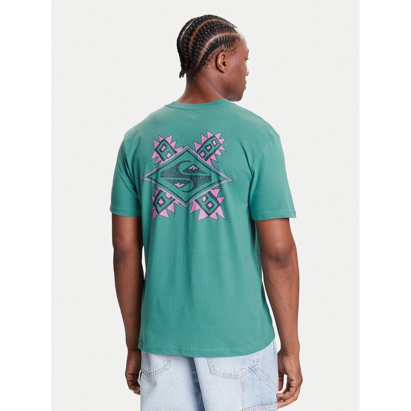 Quiksilver T-Shirt Ev Swell Ovation Ss EQYZT08187 Grün Comfort Fit