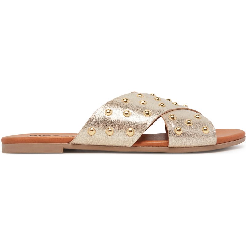 Pantoletten Pieces 17156837 Goldfarben