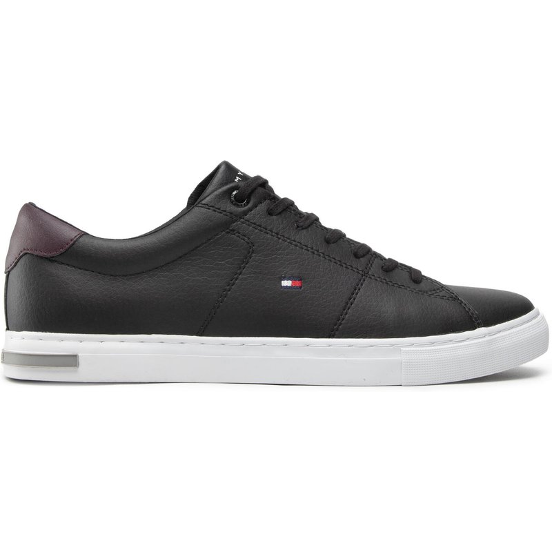 Sneakers Tommy Hilfiger Essential Leather Detail Vulc FM0FM04047 Schwarz